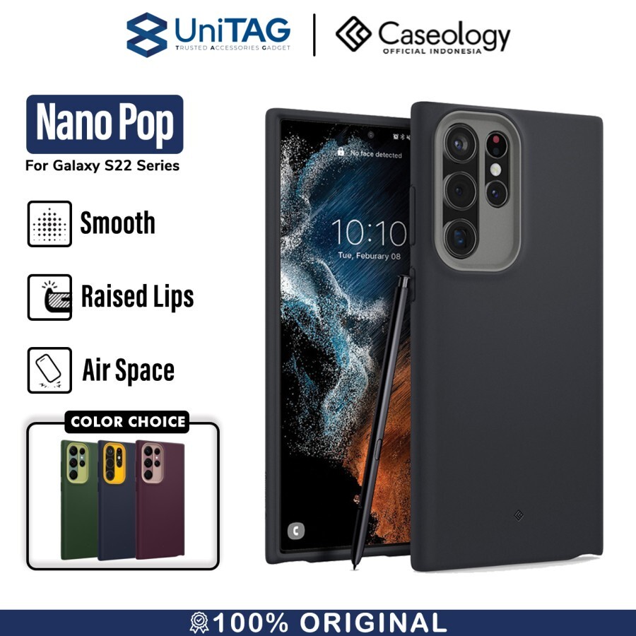 Case Samsung Galaxy S22 Ultra Plus Caseology Nano Pop Softcase Casing