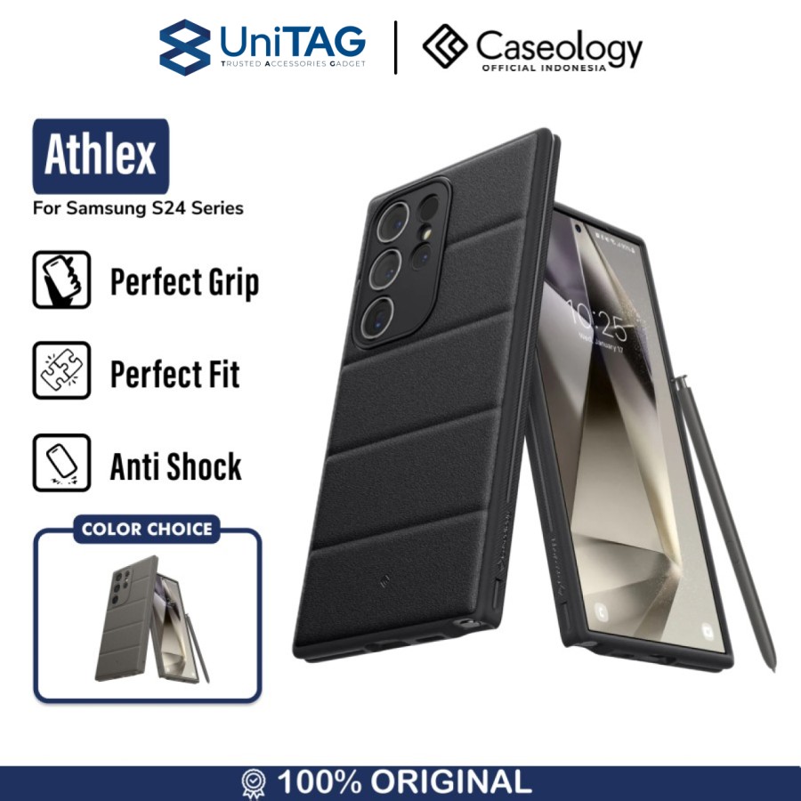 Caseology Galaxy S24 Ultra Case Athlex - Active Black ACS07322