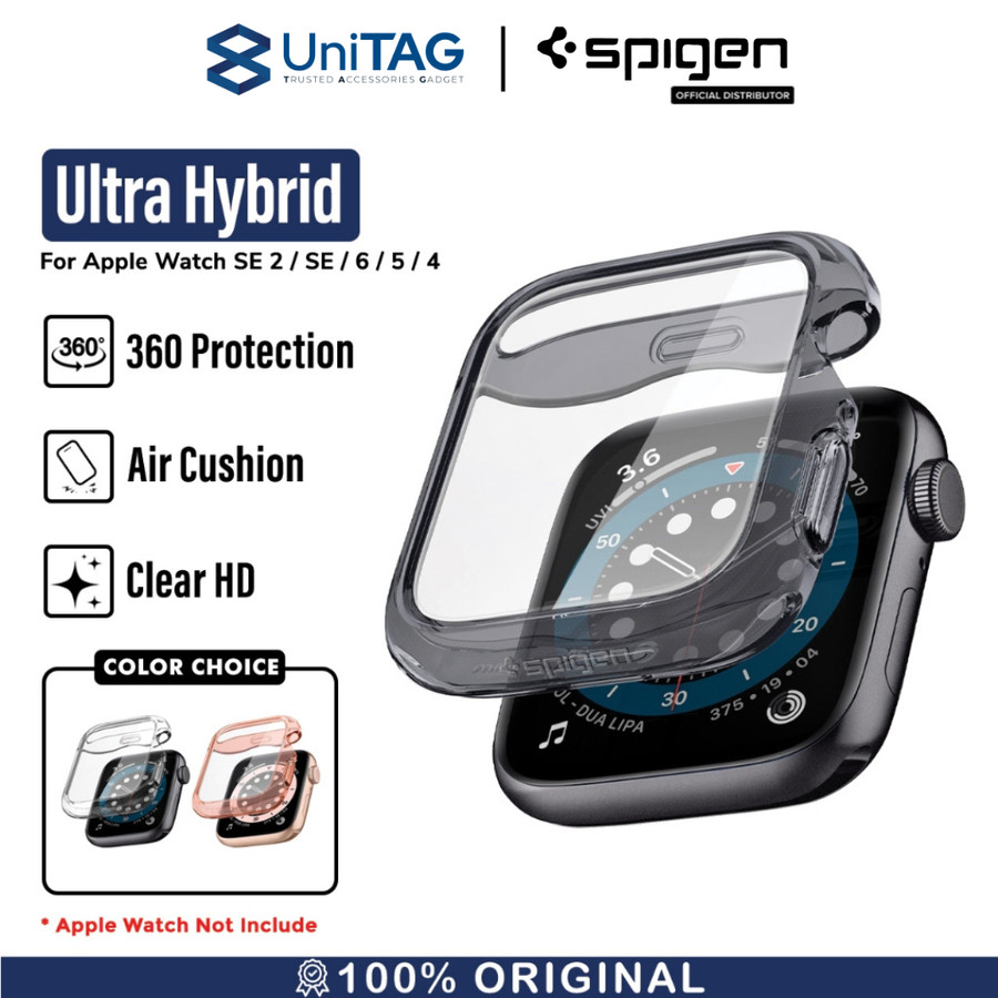 Spigen Apple Watch 44mm (Series 6 / 5 / 4 / SE 2 / SE 1) Case Ultra Hybrid - Crystal Clear ACS00428