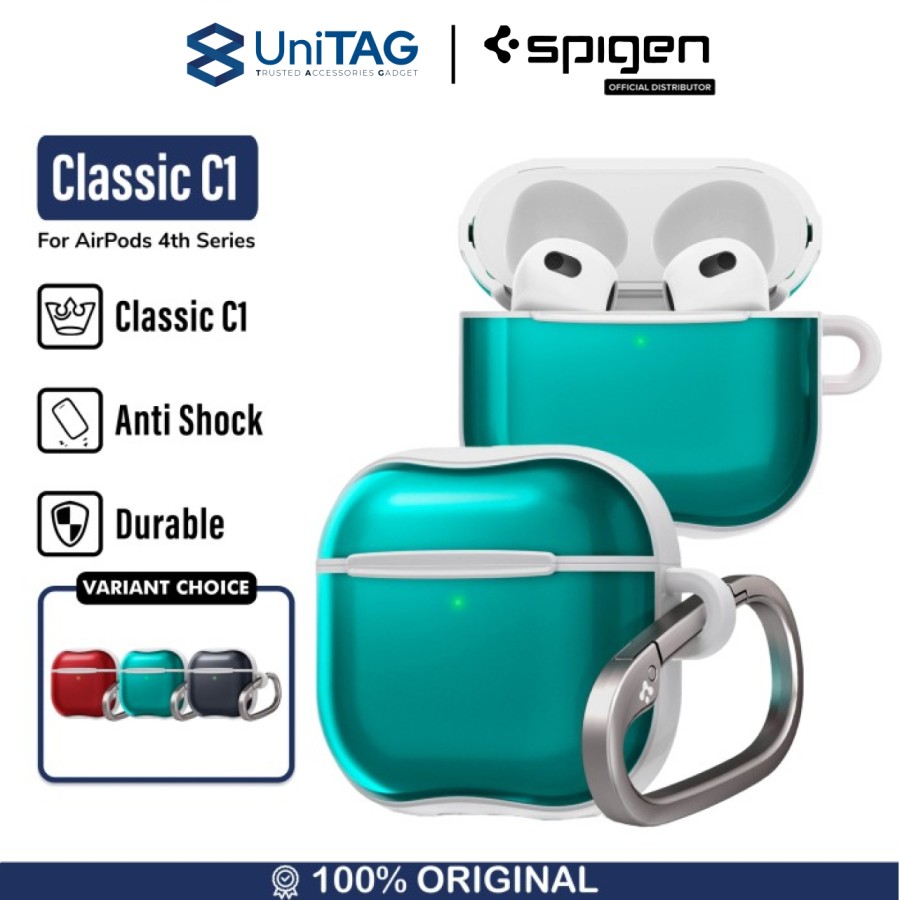 Spigen AirPods 4th Case Classic C1 - Bondi Blue ACS08644