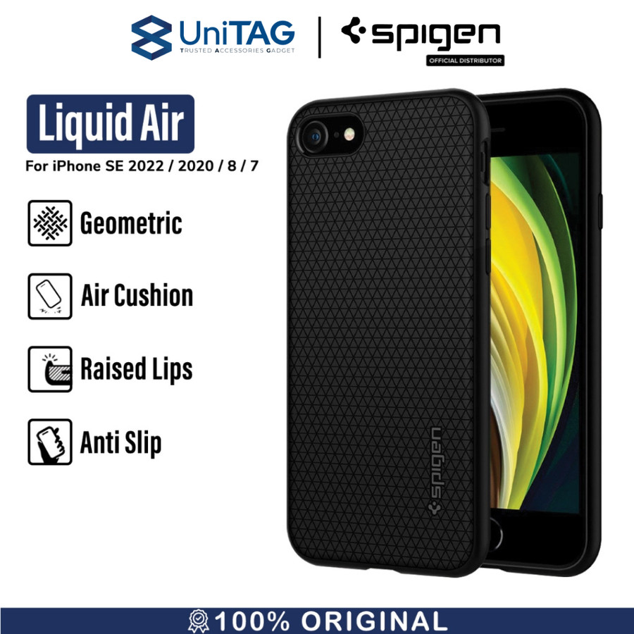 Case iPhone SE 2020 / 8 / 7 Spigen Liquid Air Silicone Softcase Casing