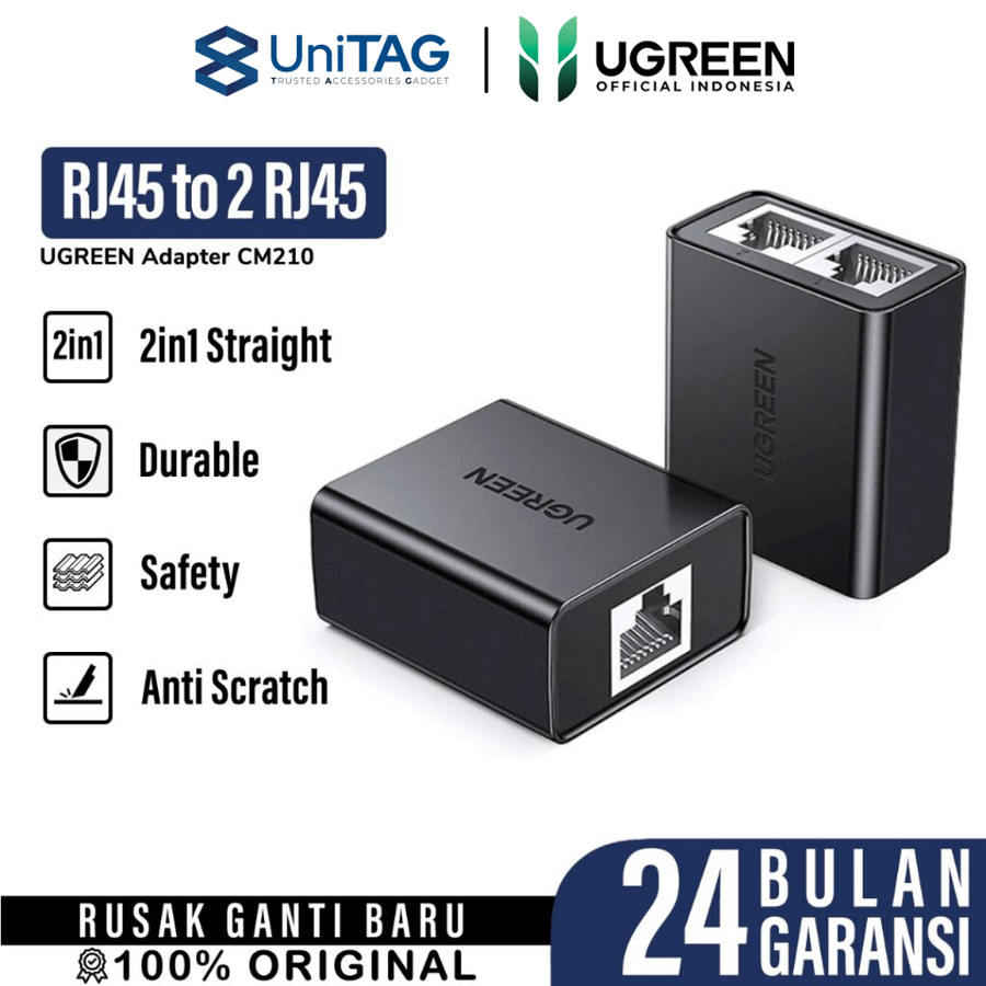 UGREEN Splitter Adapter Ethernet RJ45 to 2 RJ45 - CM210 50923