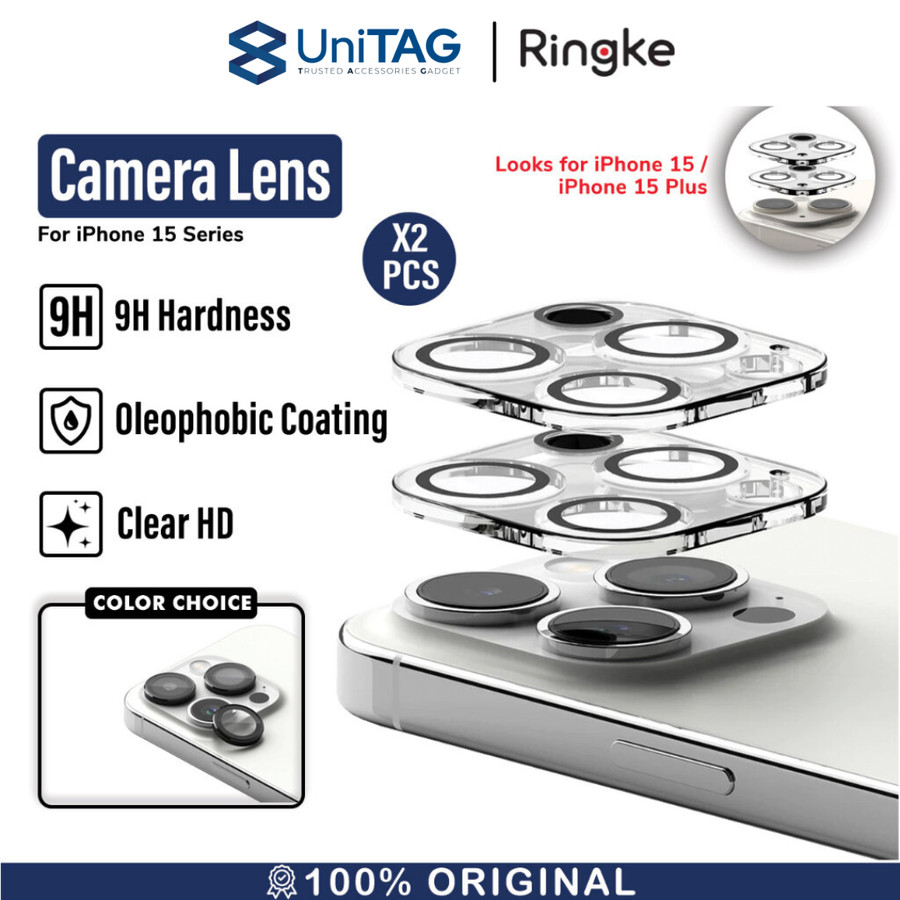 Ringke iPhone 15 Pro Max Camera Protector Glass - 2 Pack C1G038