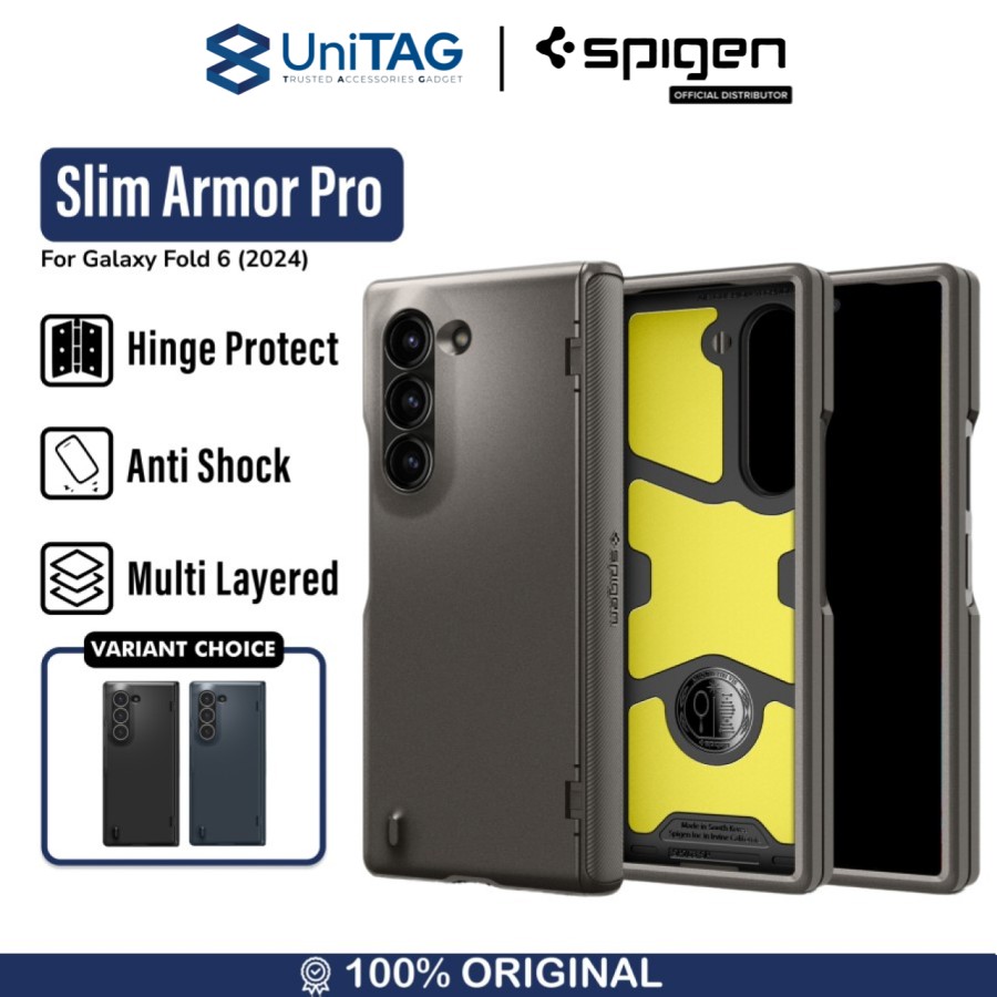 Spigen Galaxy Z Fold 6 Case Slim Armor Pro - Black ACS07820-1
