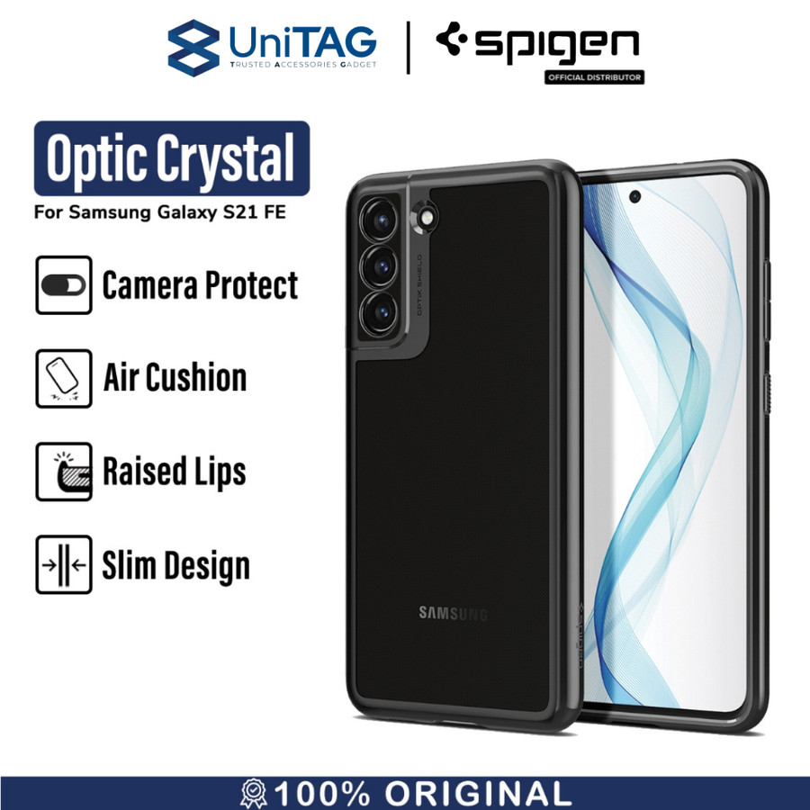 Spigen Galaxy S21 FE Case Optik Crystal - Chrome Gray ACS03057