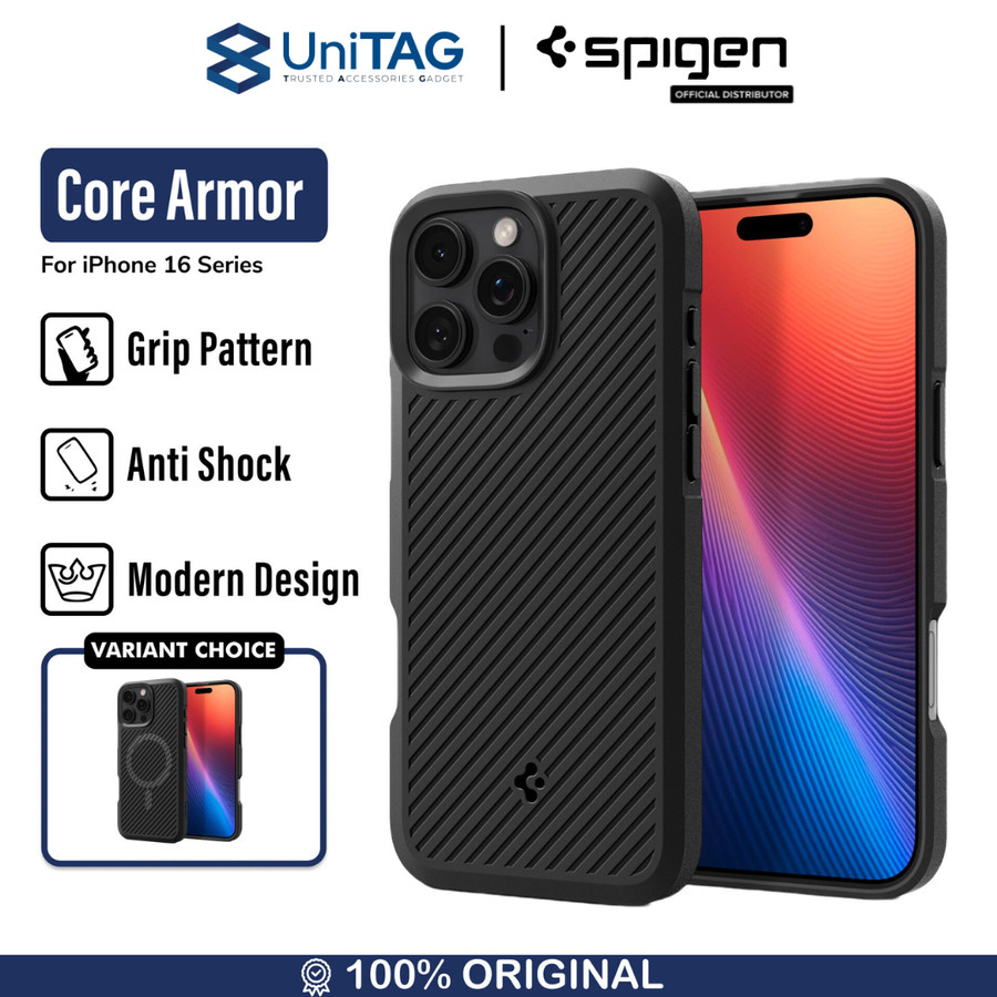 Spigen iPhone 16 Pro Max Case Core Armor - Matte Black ACS08023 (Offline SKU)