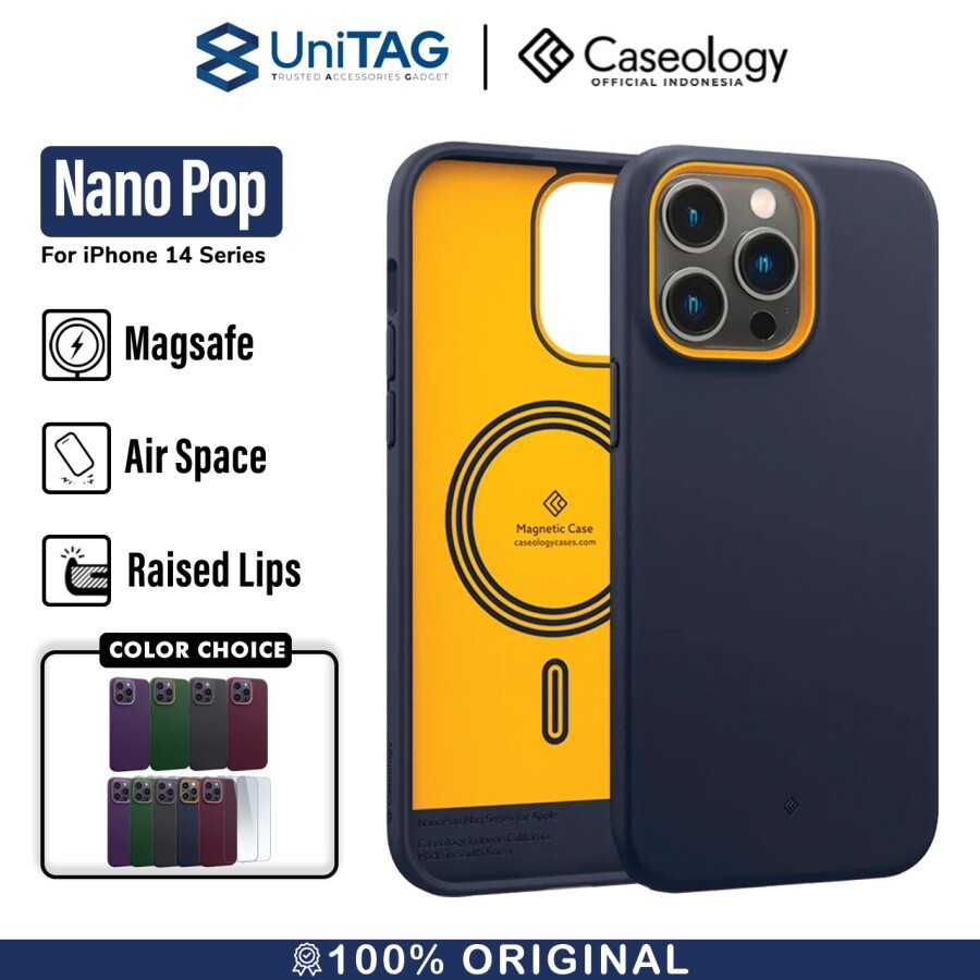 Caseology iPhone 14 Pro Max Case Magsafe Nano Pop Mag - Blueberry Navy ACS04866