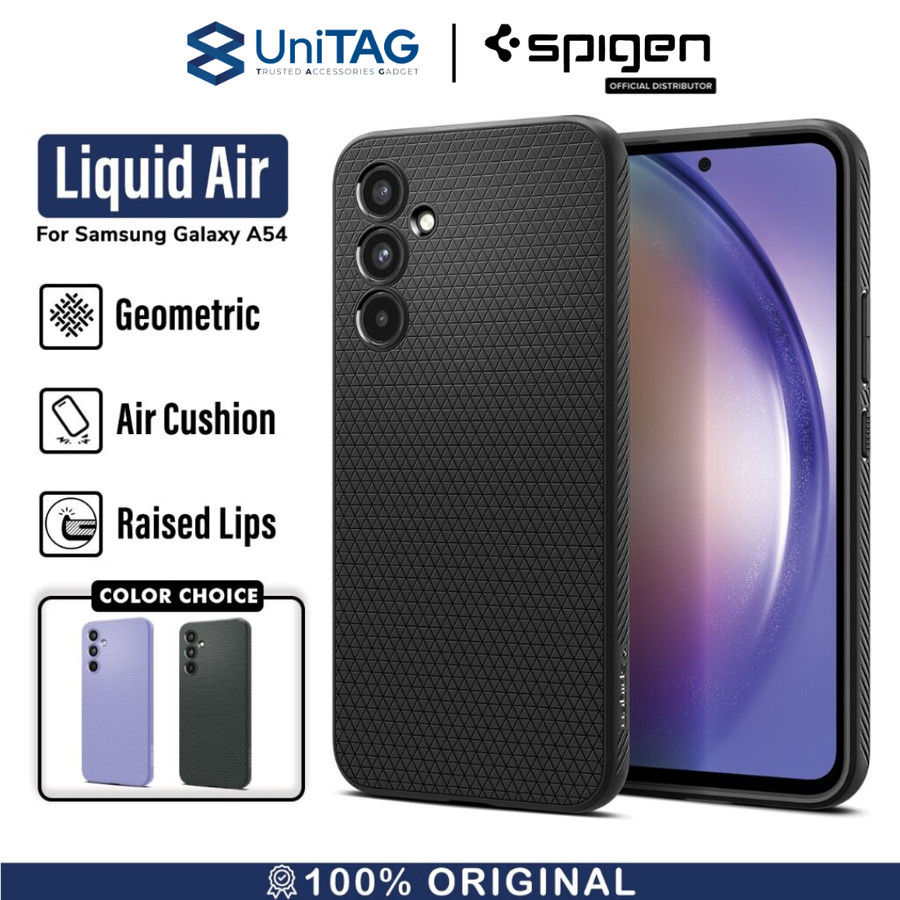 Spigen Galaxy A54 Case Liquid Air - Abyss Green ACS06101