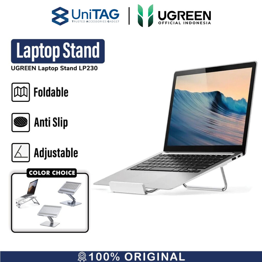 Laptop / Macbook Stand Holder UGREEN Dudukan Alumunium Portable Holder