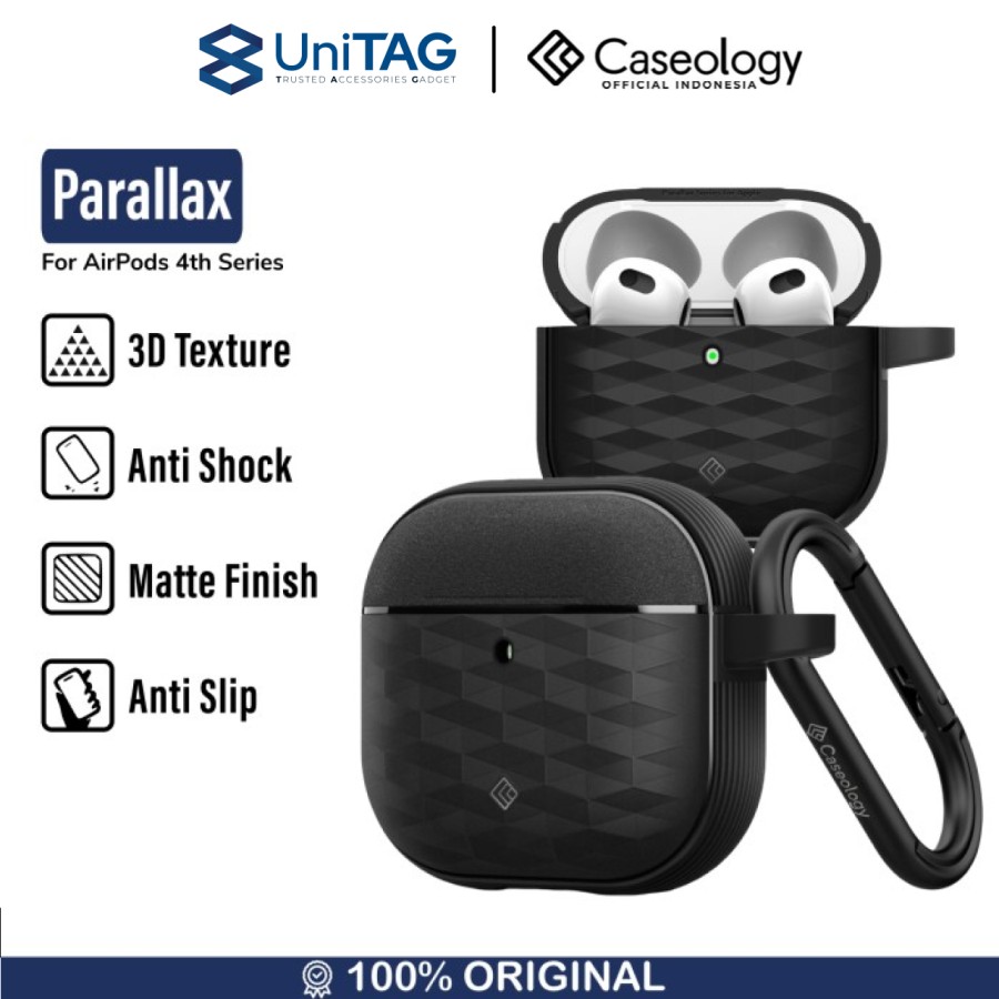 Caseology AirPods 4th Case Parallax - Matte Black ACS08658
