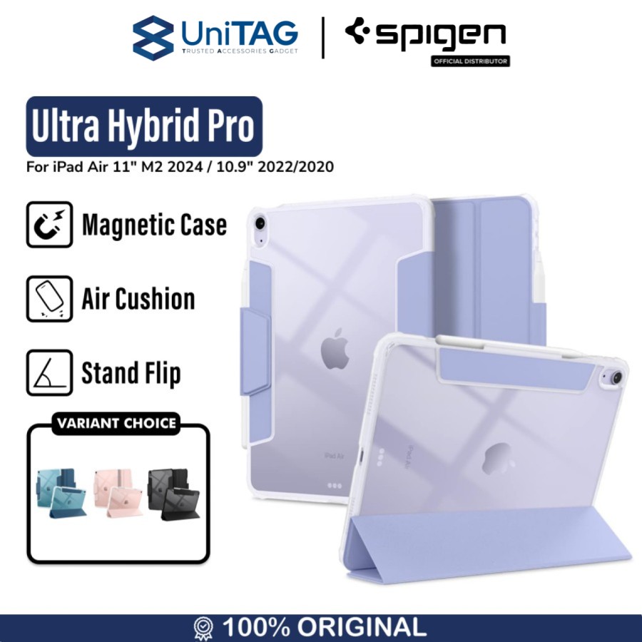 Spigen iPad Air 11" (2025 / 2024) / 10.9" (2022 / 2020) Case Ultra Hybrid Pro - Lavender ACS04567