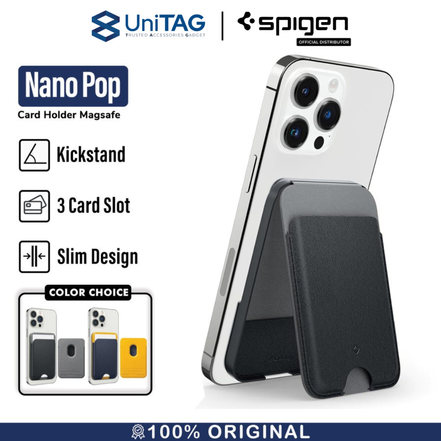 Card Holder Magnet Caseology Nano Pop Magsafe Dompet Kartu PU Leather