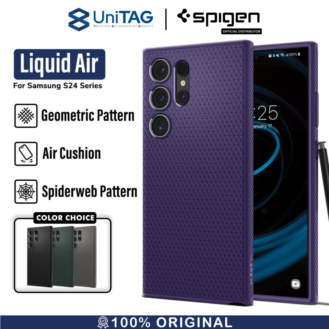 Spigen Galaxy S24 Ultra Case Liquid Air - Deep Purple ACS07449