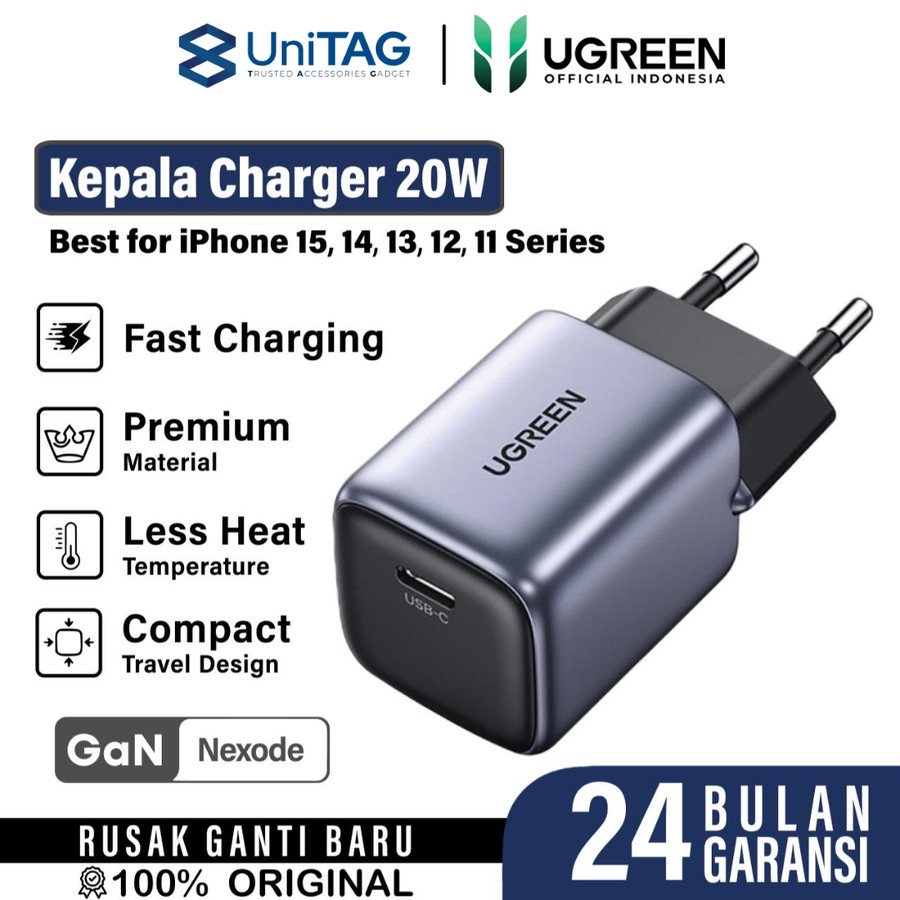 UGREEN Wall Charger 20W 1C GaN Nexode - Space Grey CD318 90664