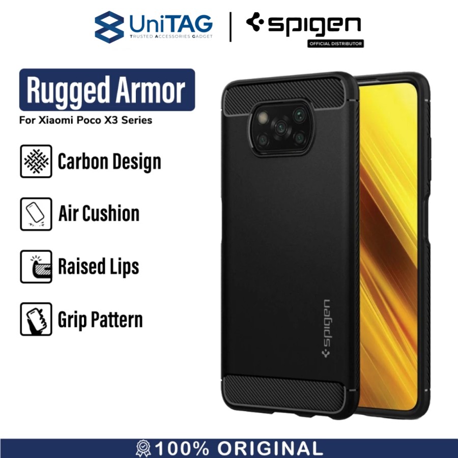 Spigen Xiaomi Poco X3 NFC / X3 Pro Case Rugged Armor - Matte Black ACS02159