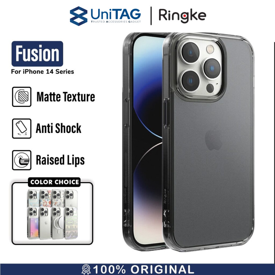 Case iPhone 14 Pro Max Plus Ringke Fusion Slim Anti Crack Clear Casing