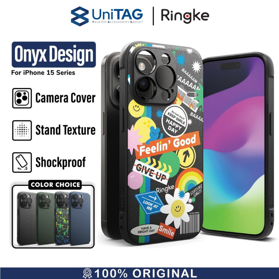 Ringke iPhone 15 Pro Case ONYX Design - Sticker OD741E238