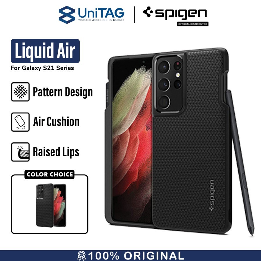 Spigen Galaxy S21 Ultra Case Liquid Air - Matte Black ACS02350-1