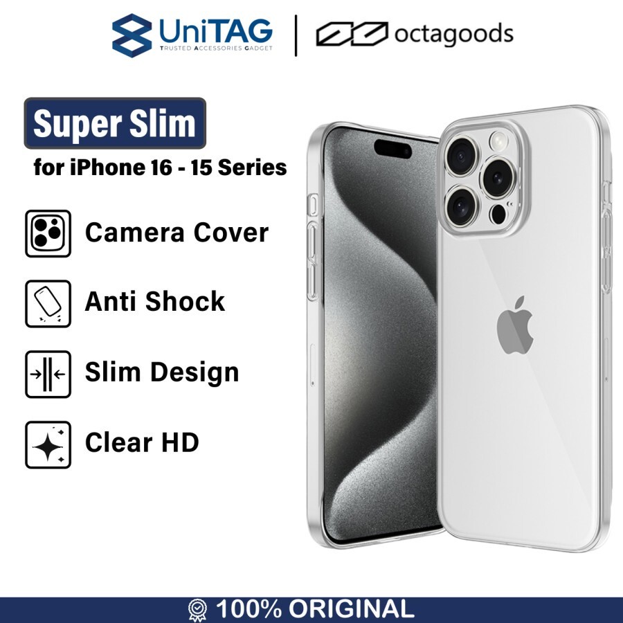 Octagoods iPhone 15 Pro Max Case Super Slim - Matte Clear CB33121