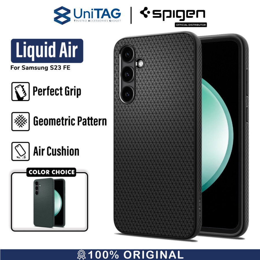 Spigen Galaxy S23 FE Case Liquid Air - Abyss Green ACS06367