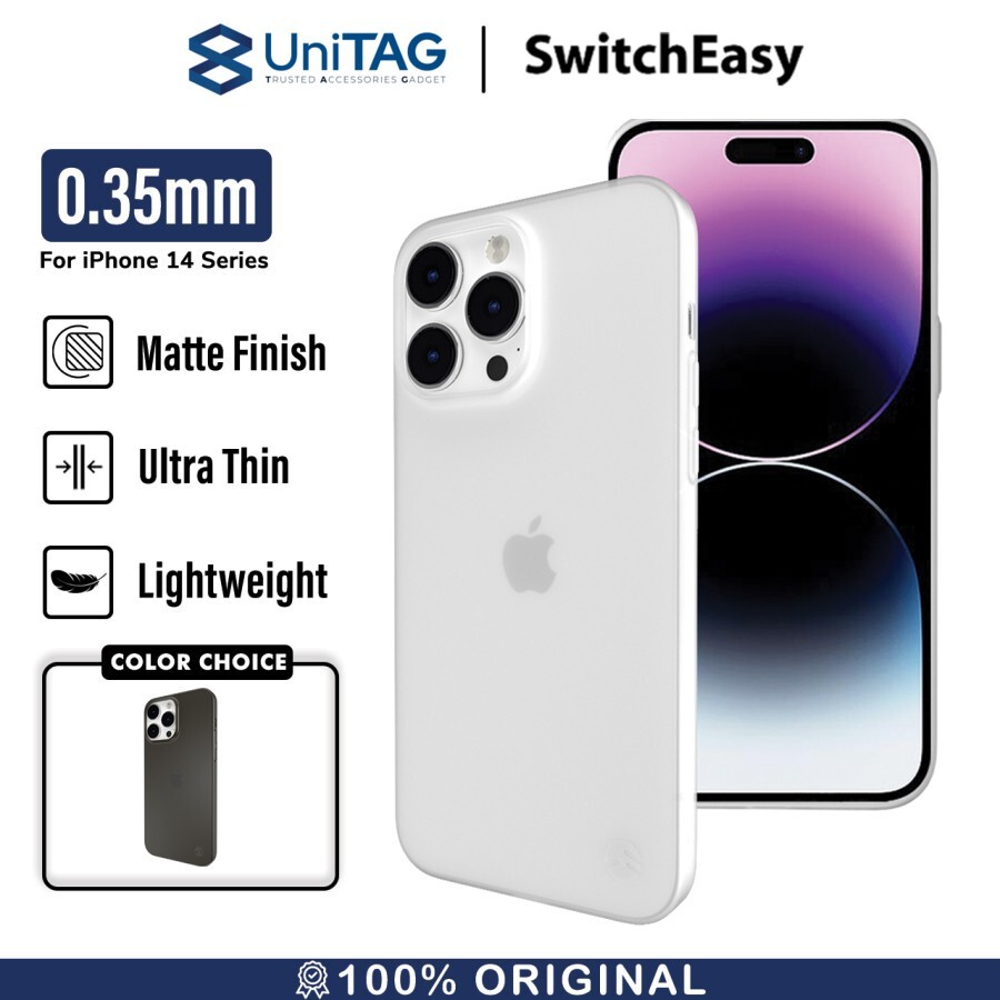 Case iPhone 15/14 Pro Max Plus SwitchEasy 0.35mm Super Slim Thin Matte