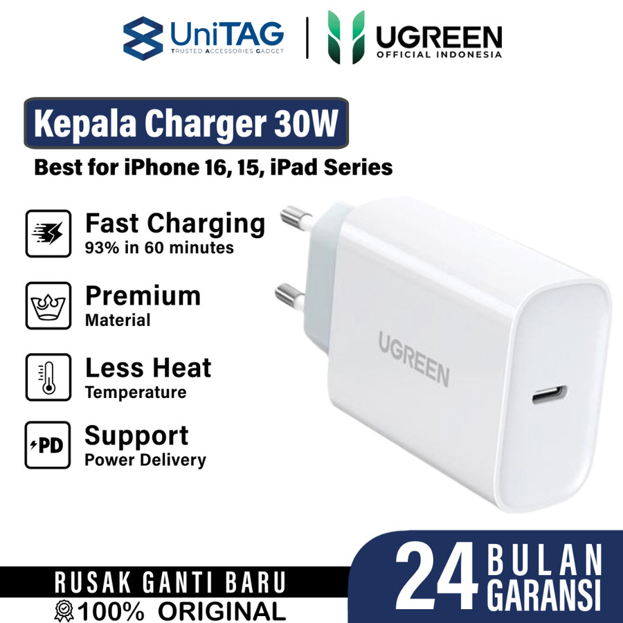 UGREEN Wall Charger 30W 1C - White CD127 70161