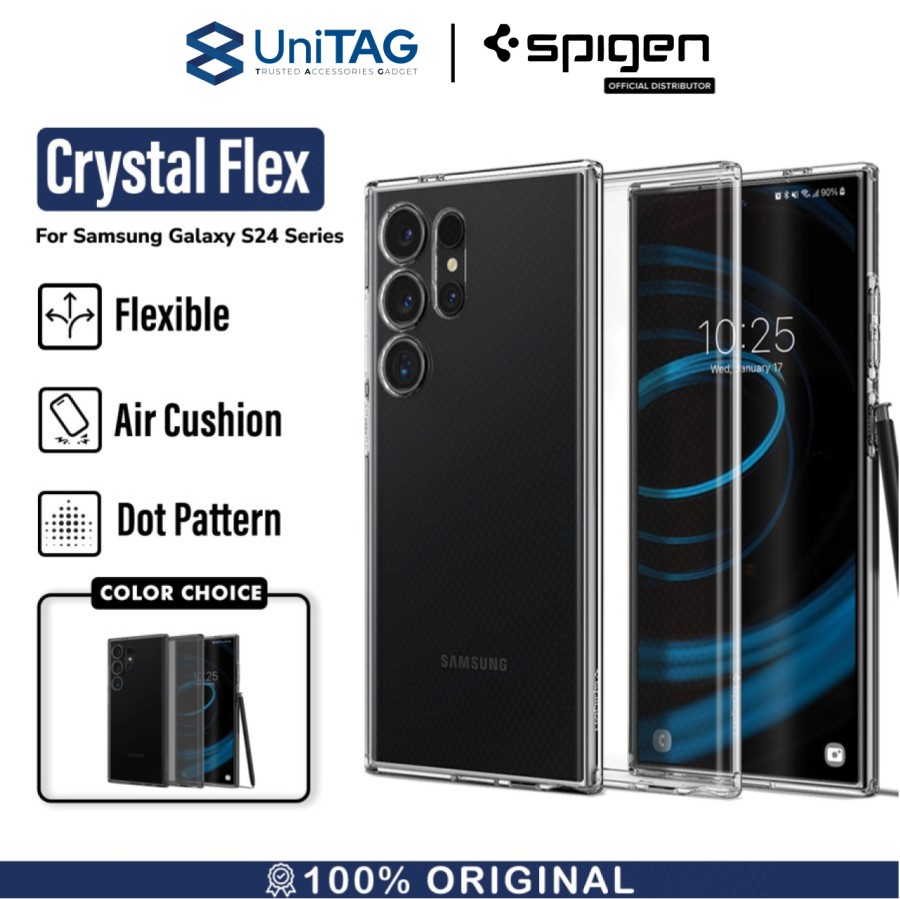 Spigen Galaxy S24 Ultra Case Crystal Flex - Crystal Clear ACS07192 (Offline SKU)