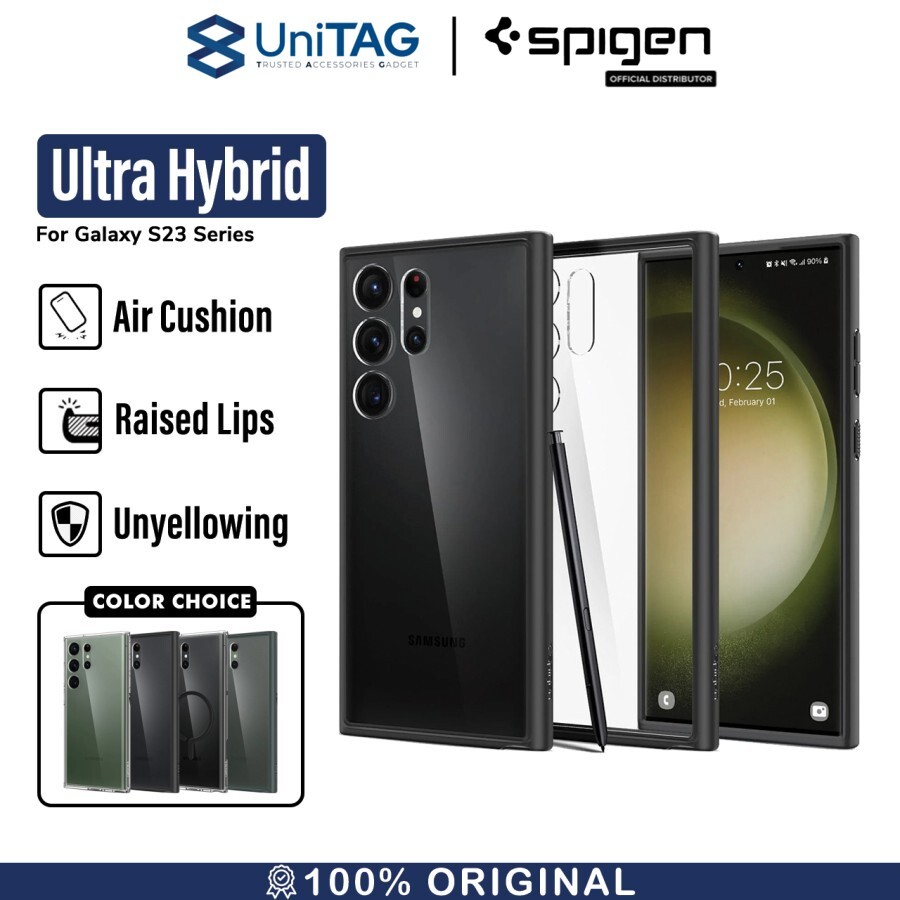 Spigen Galaxy S23 Ultra Case Ultra Hybrid - Matte Black ACS05618