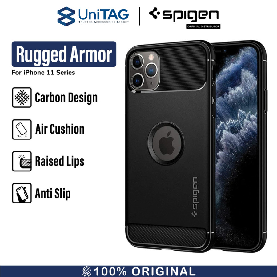 Spigen iPhone 11 Case Rugged Armor - Matte Black 076CS27183