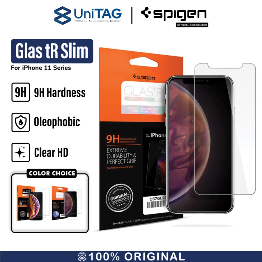 Spigen iPhone 11 / XR Tempered Glass 1 Pack GlastR Slim - Transparency 064GL24527