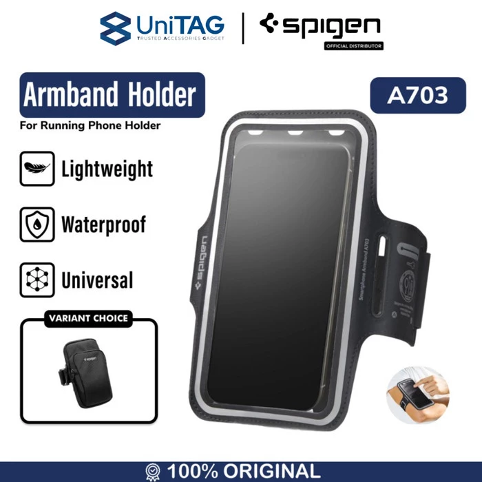 Spigen Arm Band Waterproof Dynamic Shield - Black A703 AMP07187