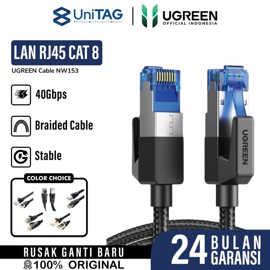 UGREEN Kabel LAN CAT 8 F/FTP Braided 3m - NW153 80432