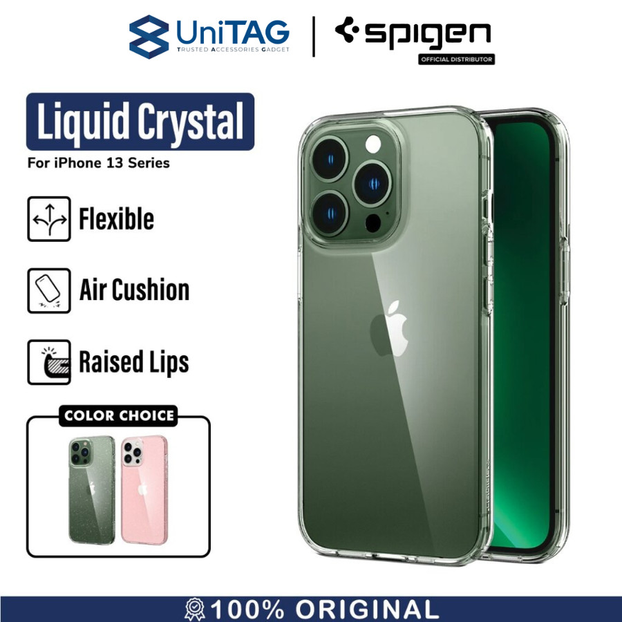 Spigen iPhone 13 Case Liquid Crystal - Crystal Clear ACS03515