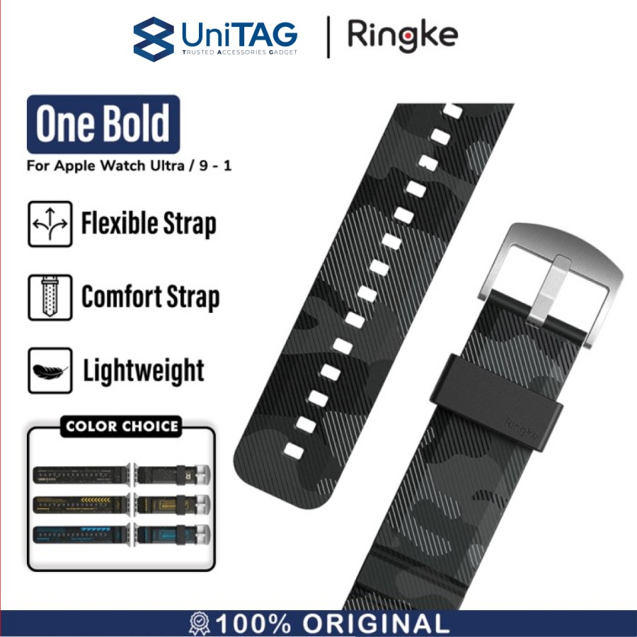Ringke Apple Watch 49mm / 46mm / 45mm / 44mm / 42mm (Series 3 / 2 / 1) Rubber One Bold - Camo AW11-CM-COM-B-20-12