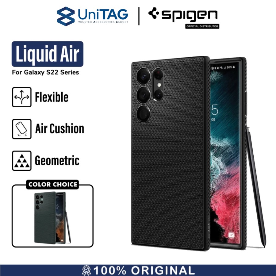 Spigen Galaxy S22 Case Liquid Air - Matte Black ACS03987-1