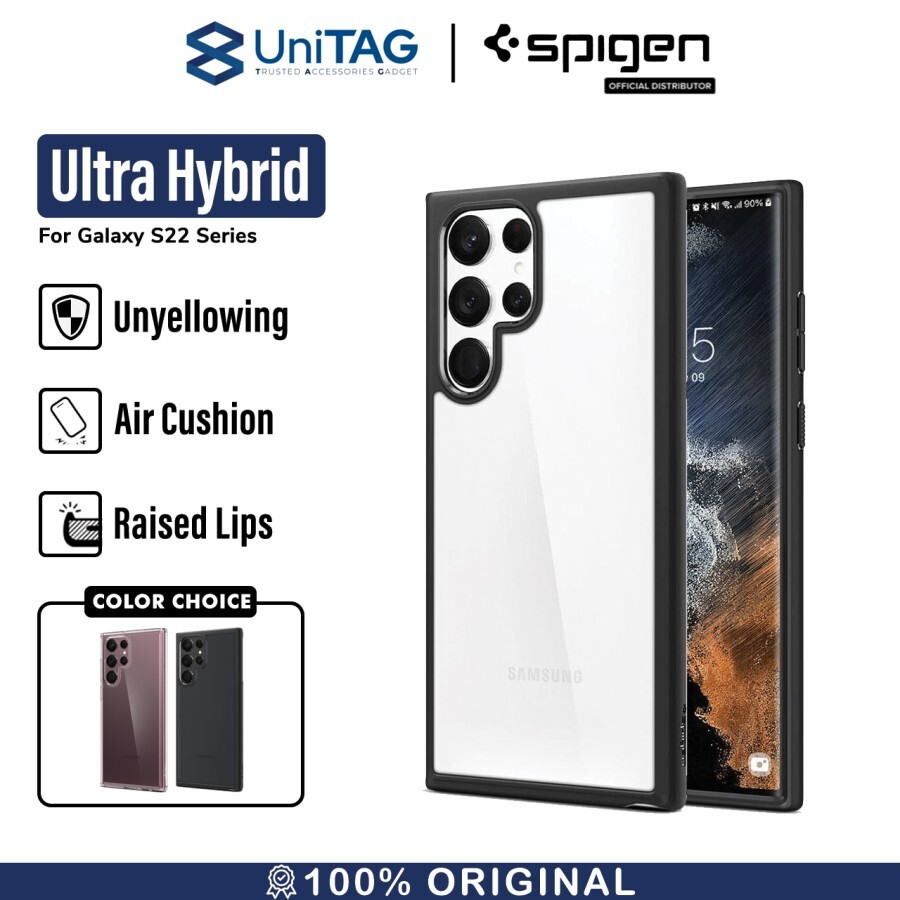 Spigen Galaxy S22 Ultra Case Ultra Hybrid - Matte Black ACS03919