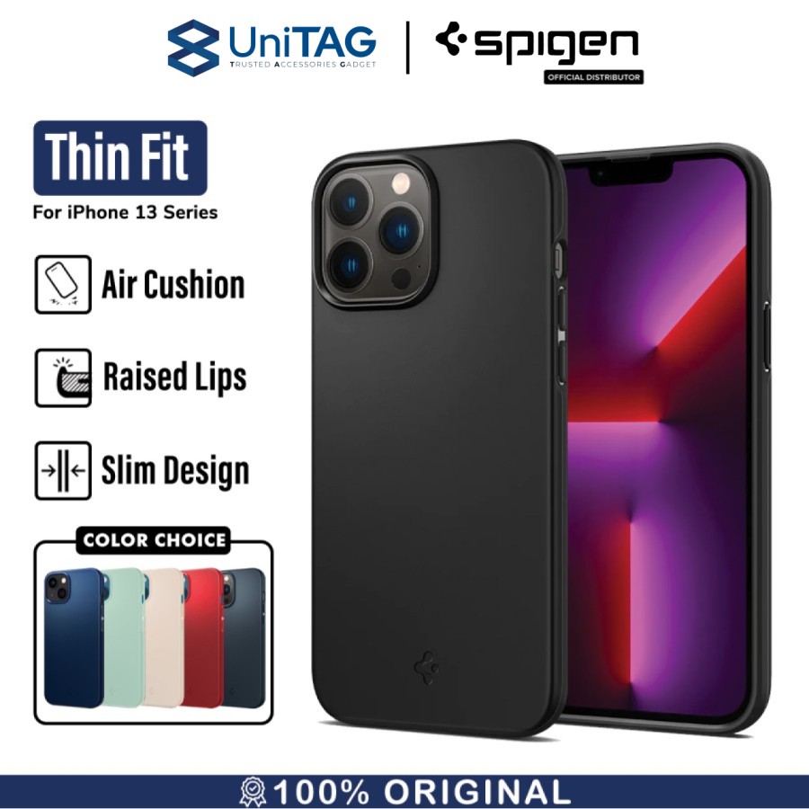 Spigen iPhone 13 Pro Max Case Thin Fit - Black ACS03674