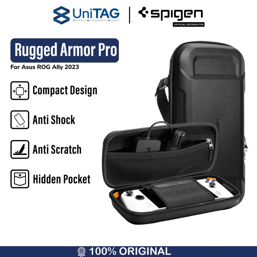 Spigen Asus ROG Ally Pouch Rugged Armor Pro Pouch - Black AFA06923-1