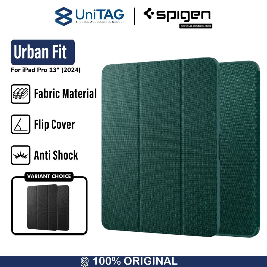 Spigen iPad Pro 13" (2025 / 2024) Case Urban Fit - Midnight Green ACS07763