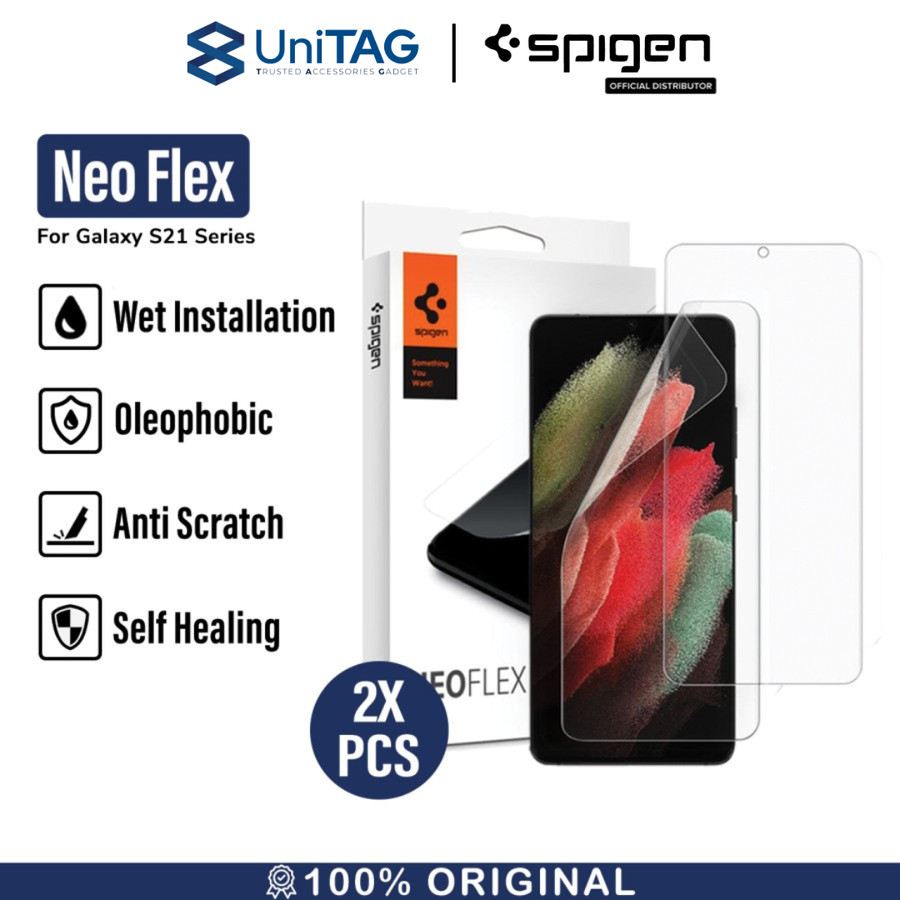 Anti Gores Hydrogel Spigen Samsung Galaxy S21 Ultra Plus Neo Flex